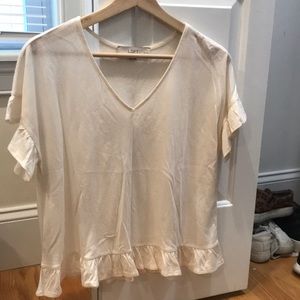 LOFT ruffle tee